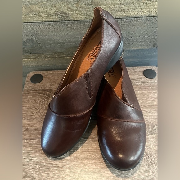 PIKOLINOS Dark Brown Leather Clogs Size 8.5 - Picture 7 of 13